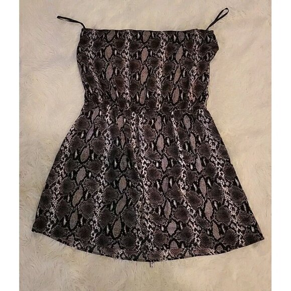 Womens XL Speed Control New York Dress Snake Skin Print EUC Strapless Short - Picture 9 of 9